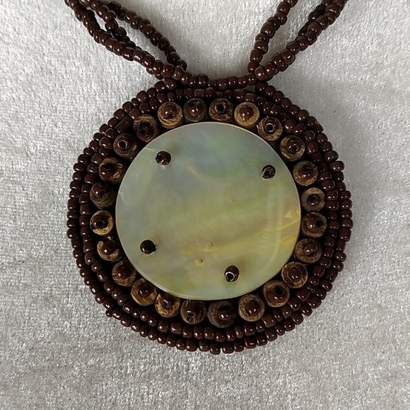 Handmade Fashion Statement Summer Necklace - Picture 2 of 3